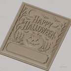 Fichier CNC & impression 3D Halloween, citrouille jack-o-lantern, chauves-souris et hibou, haute qualité relief STL