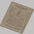 Fichier CNC & impression 3D atelier bois CNC, machine, plaque de bois, outils haute qualité relief STL