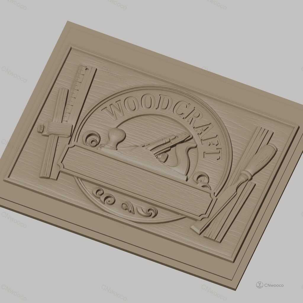 Fichier CNC & impression 3D bois, outils de menuisier et plaque personnalisable, haute qualité relief STL