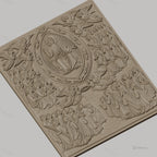 Fichier CNC & impression 3D christ en gloire, anges et apôtres, haute qualité relief STL