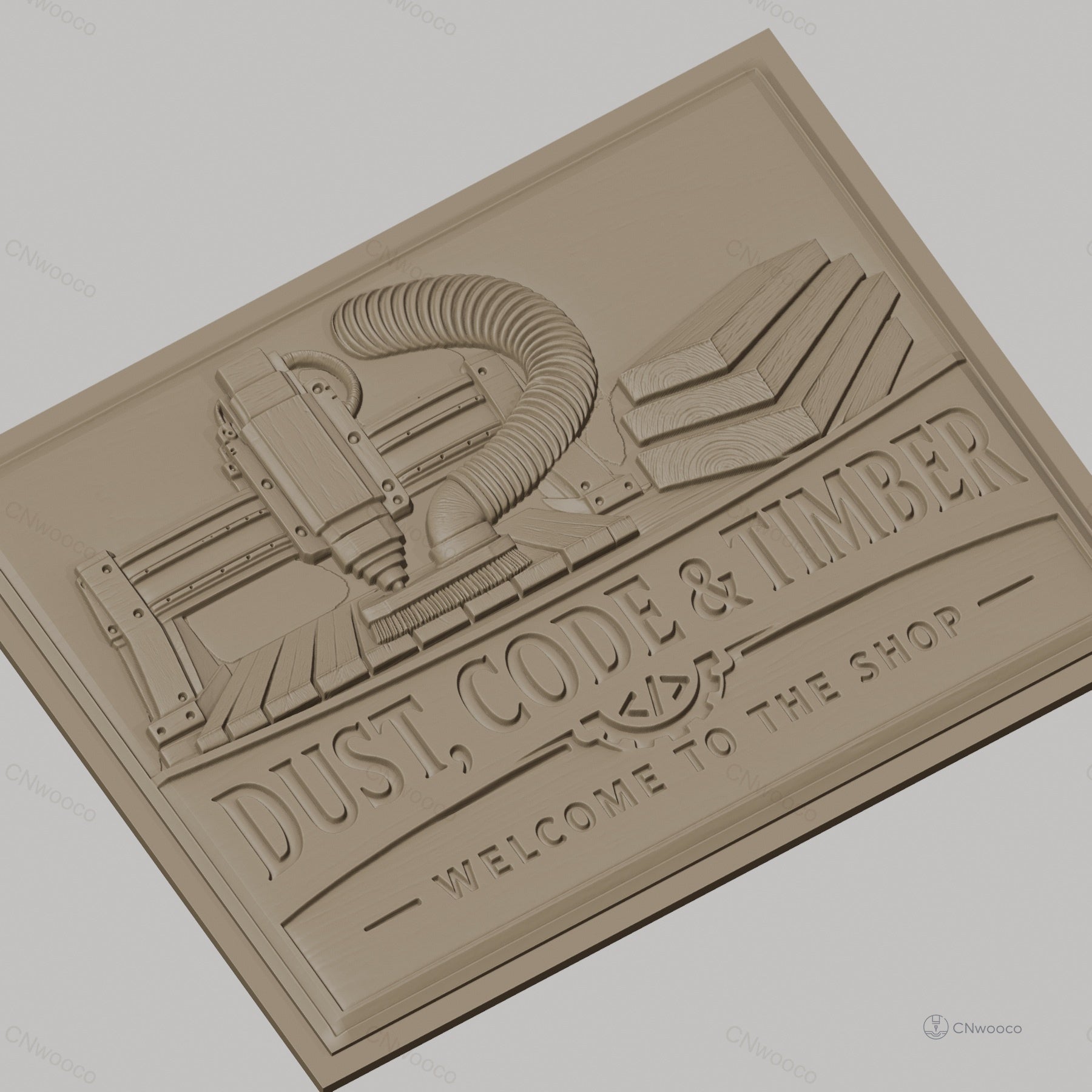 Fichier CNC & impression 3D machine CNC, bois empilé, haute qualité relief STL