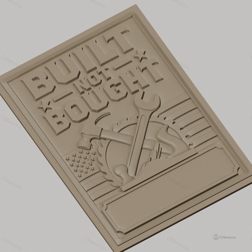 Fichier CNC & impression 3D panneau outils de menuiserie marteau clé drapeau américain haute qualité relief STL