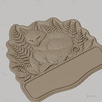 Fichier CNC & impression 3D plaque décorative renard endormi feuille STL très haute qualité
