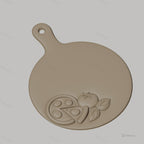 Fichier CNC pizza, tomate et basilic, bas-relief pour sculpture sur bois, STL