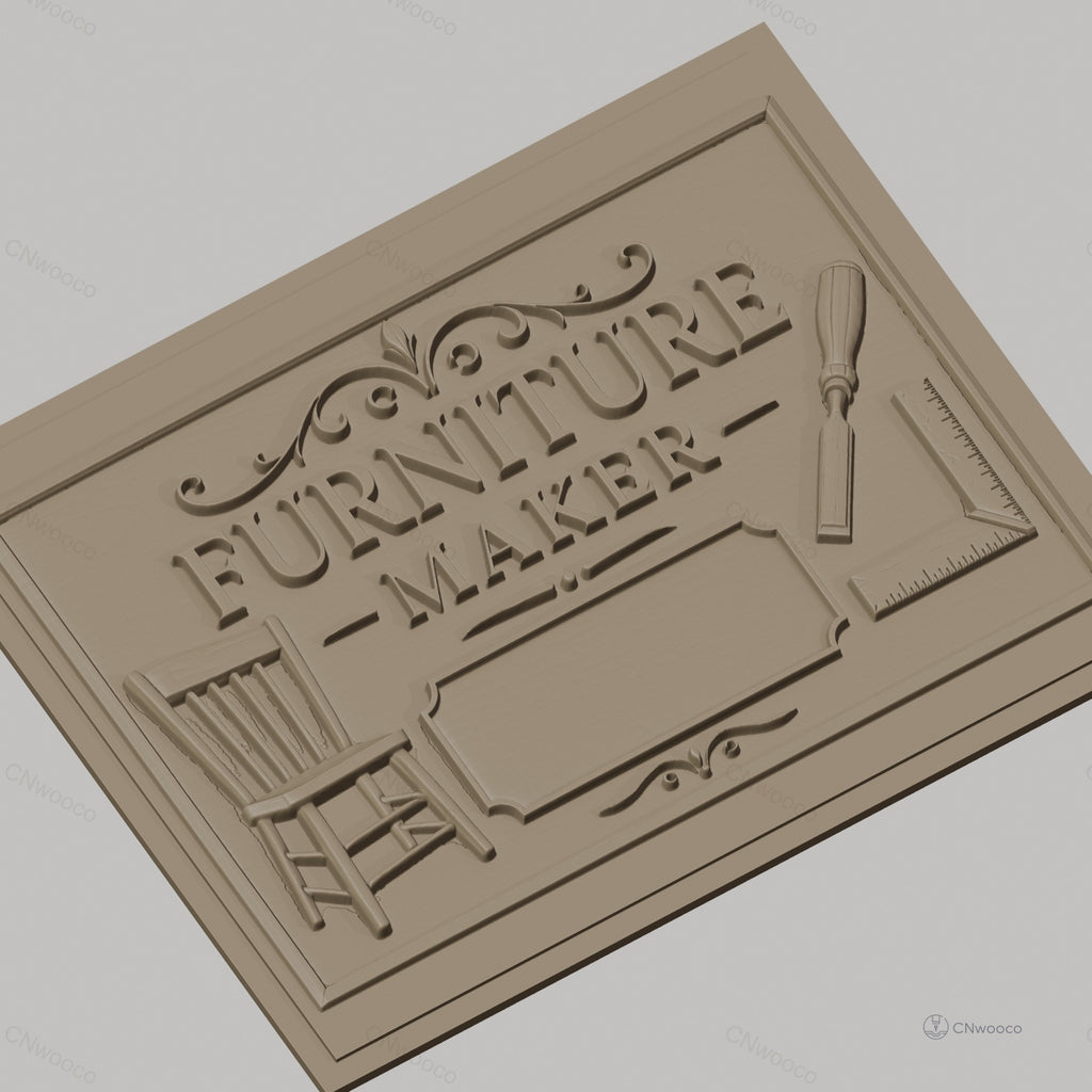 Fichier CNC & impression 3D meuble, chaise, ciseau, équerre, haute qualité relief STL