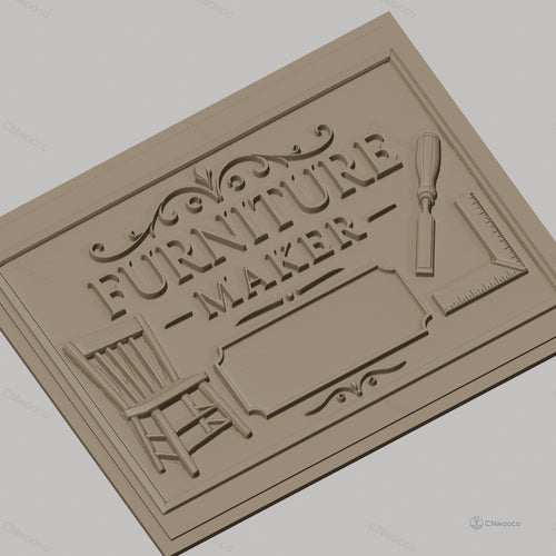 Fichier CNC & impression 3D meuble, chaise, ciseau, équerre, haute qualité relief STL