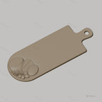 Fichier CNC planche à découper fromage pain olives en bas-relief, STL