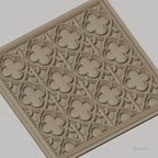 Fichier CNC & impression 3D motif gothique, relief floral stylisé, haute qualité relief STL