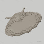 Fichier CNC & impression 3D enseigne décorative taureau western, STL très haute qualité