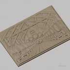 Fichier CNC & impression 3D cave à vin avec tonneaux en bois, ambiance rustique, haute qualité relief STL