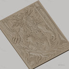 Fichier CNC & impression 3D esprit arbre géant, nature forêt, branches et racines détaillées, haute qualité relief STL