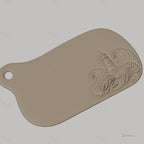 Fichier CNC bord de mer, homard, phare et coquille en bas-relief, STL