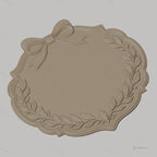 Fichier CNC & impression 3D plaque décorative avec nœud et feuilles, STL très haute qualité