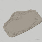 Fichier CNC & impression 3D enseigne murale étoile western et fer à cheval, STL très haute qualité