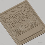 Fichier CNC & impression 3D Halloween, citrouille jack-o-lantern, chauves-souris et hibou, haute qualité relief STL