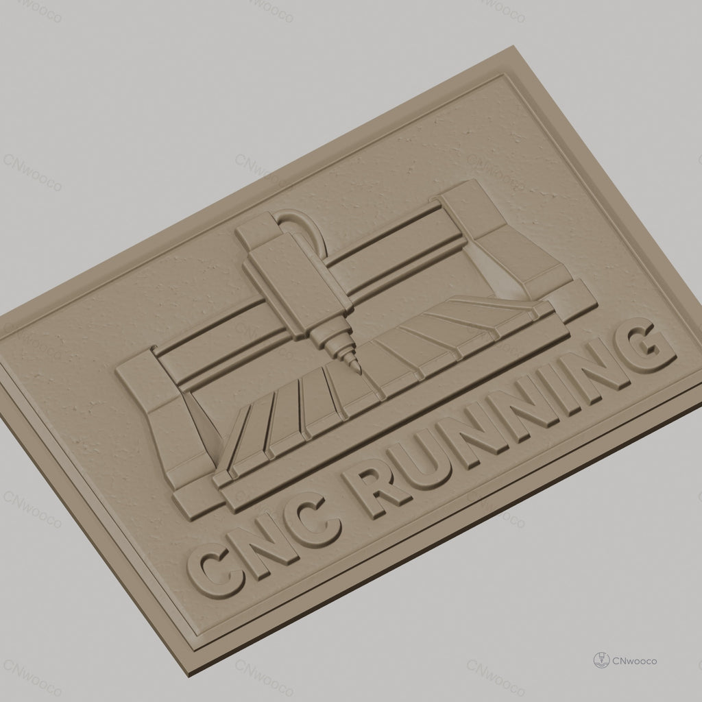Fichier CNC & impression 3D machine CNC running, panneau relief haute qualité relief STL