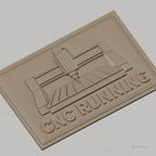 Fichier CNC & impression 3D machine CNC running, panneau relief haute qualité relief STL