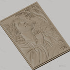 Fichier CNC & impression 3D Jésus en prière, scène du jardin de Gethsémani, haute qualité relief STL