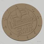 Fichier CNC & impression 3D horloge murale atelier CNC avec fraise et serre-joint STL