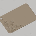 Fichier CNC poisson sautant et plantes aquatiques en bas-relief, sculpture sur bois, STL