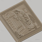 Fichier CNC & impression 3D Jésus frappant à la porte, scène biblique avec lanterne, haute qualité relief STL