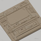 Fichier CNC & impression 3D atelier de menuiserie, établis avec outils de travail en bois, haute qualité relief STL