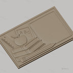Fichier CNC & impression 3D thème école, pomme, livres, règle, crayon, tableau, haute qualité relief STL