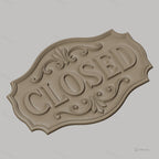 Fichier CNC & impression 3D enseigne CLOSED décorative classique, STL très haute qualité