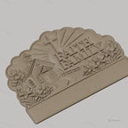 Fichier CNC porte-clés mural enseigne décorative foi famille, décor église et nature, STL très haute qualité