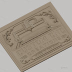 Fichier CNC & impression 3D Machine CNC sur planche de bois, ornement floral décoratif, haute qualité relief STL