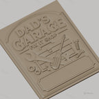 Fichier CNC & impression 3D garage de papa, boîte à outils, clés, vis et écrous haute qualité relief STL