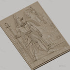 Fichier CNC & impression 3D Égypte antique, Anubis, Sphinx, pyramides, haute qualité relief STL