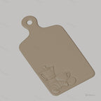 Fichier CNC motif petit déjeuner, café, croissant, tasse, bas-relief pour sculpture sur bois, STL