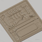 Fichier CNC & impression 3D atelier de menuiserie, établi, outils à bois, haute qualité relief STL
