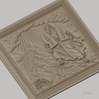 Fichier CNC & impression 3D Moïse et les dix commandements, scène biblique sur montagne, haute qualité relief STL