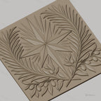 Fichier CNC & impression 3D étoile et branches d'olivier, décoration relief STL haute qualité relief STL