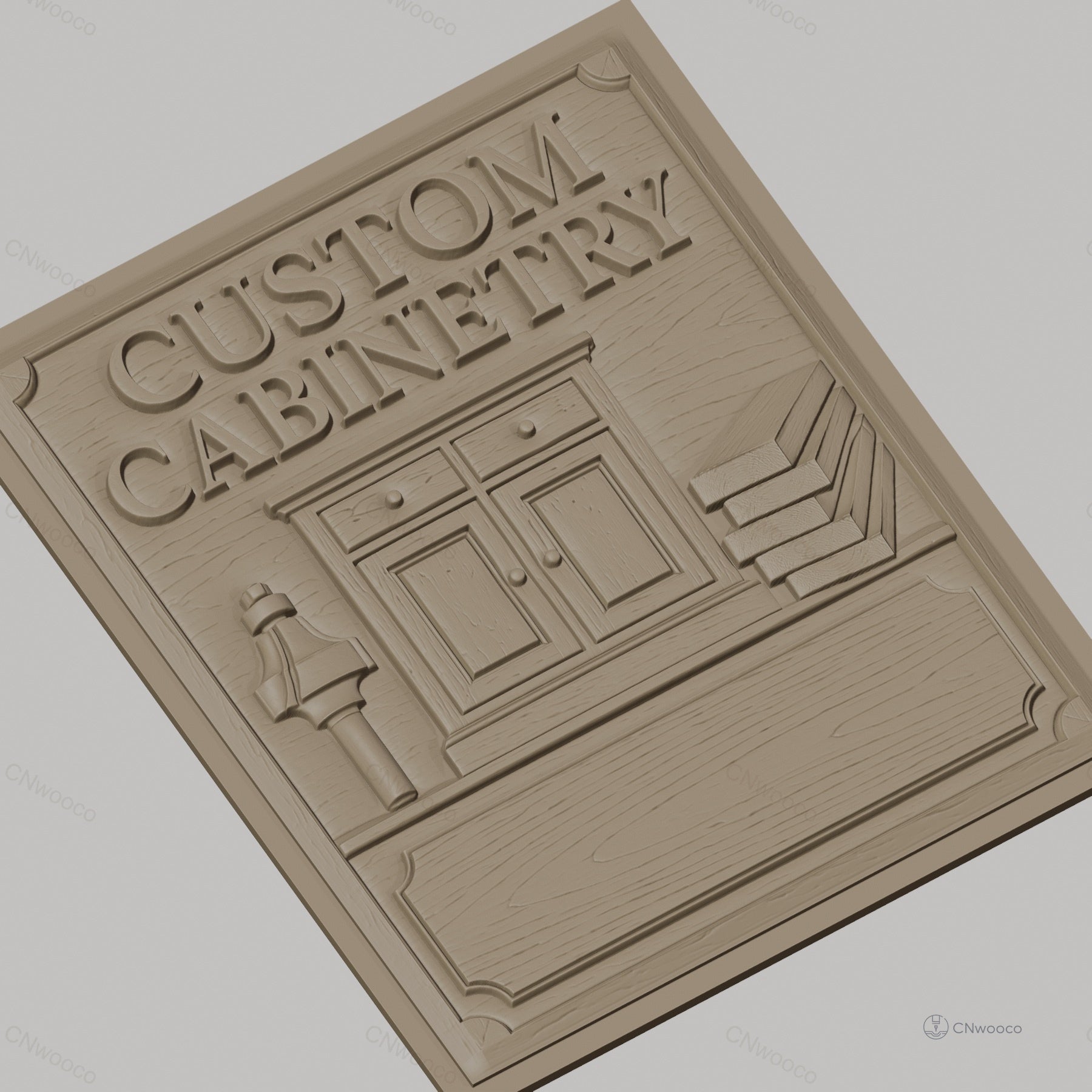 Fichier CNC & impression 3D Custom Cabinetry, outils de menuiserie et bois, haute qualité relief STL