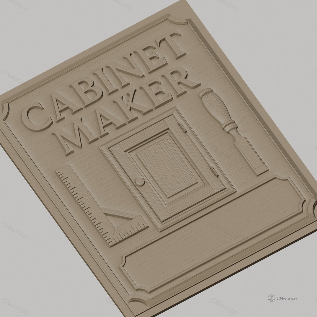 Fichier CNC & impression 3D Cabinet Maker, porte, équerre, ciseau à bois, haute qualité relief STL