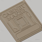 Fichier CNC & impression 3D Cabinet Maker, porte, équerre, ciseau à bois, haute qualité relief STL