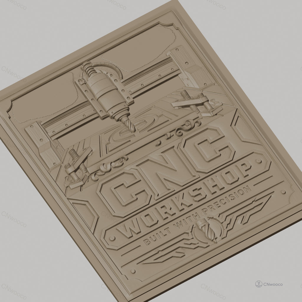 Fichier CNC & impression 3D atelier CNC, fraiseuse, machine à bois, haute qualité relief STL