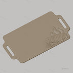 Fichier CNC barbecue ribs flaming meat bas-relief pour sculpture sur bois, STL