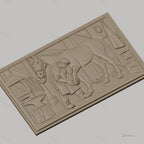 Fichier CNC & impression 3D maréchal-ferrant, cheval, atelier, étrier, enclume, haute qualité relief STL