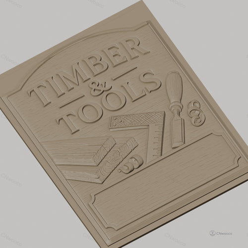 Fichier CNC & impression 3D thème bois et outils, planche, équerre, ciseau à bois, copeaux, haute qualité relief STL