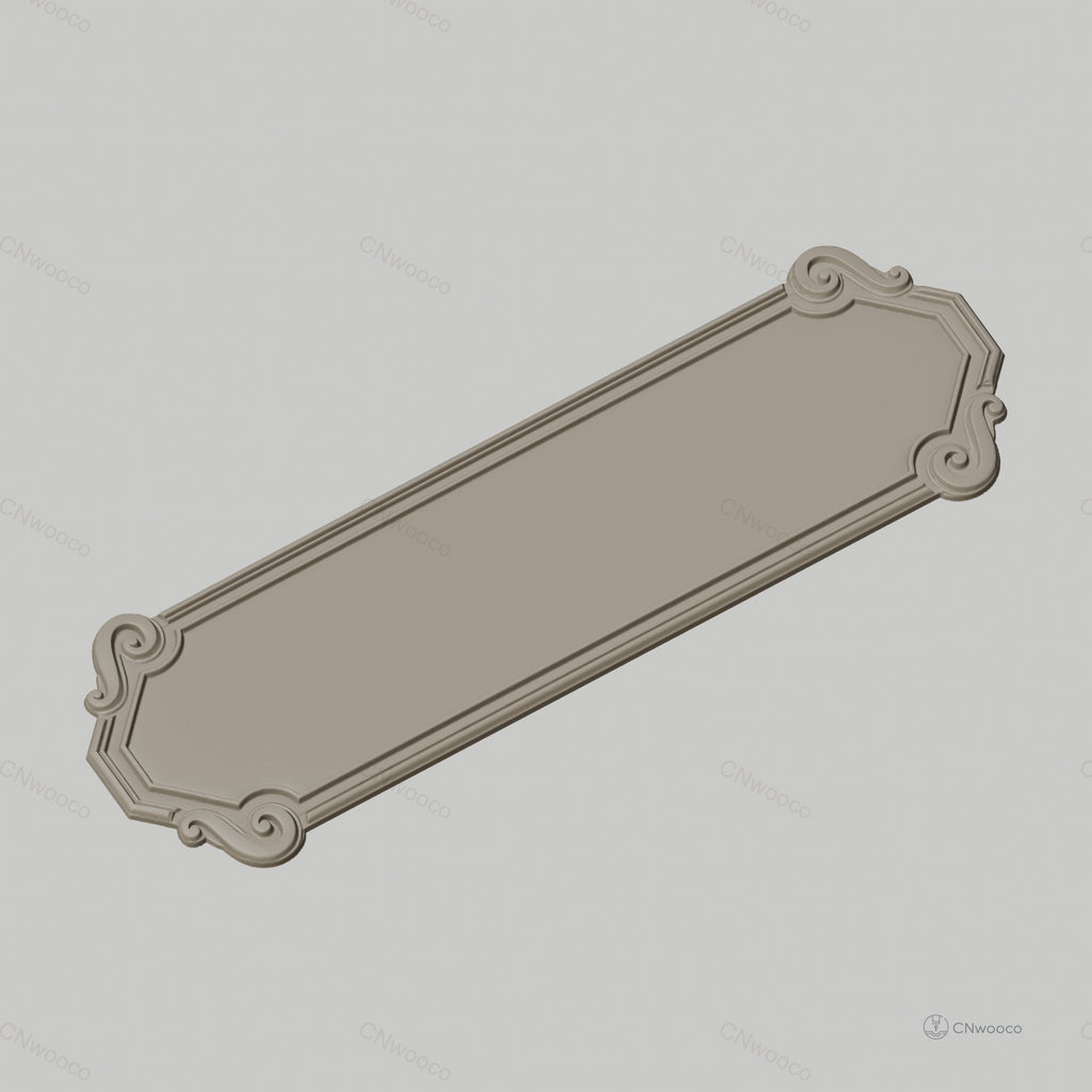 Fichier CNC & impression 3D plaque d'enseigne décorative classique, STL très haute qualité