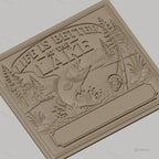 Fichier CNC & impression 3D thème lac pêche poisson canne à pêche, maison et nature, haute qualité relief STL