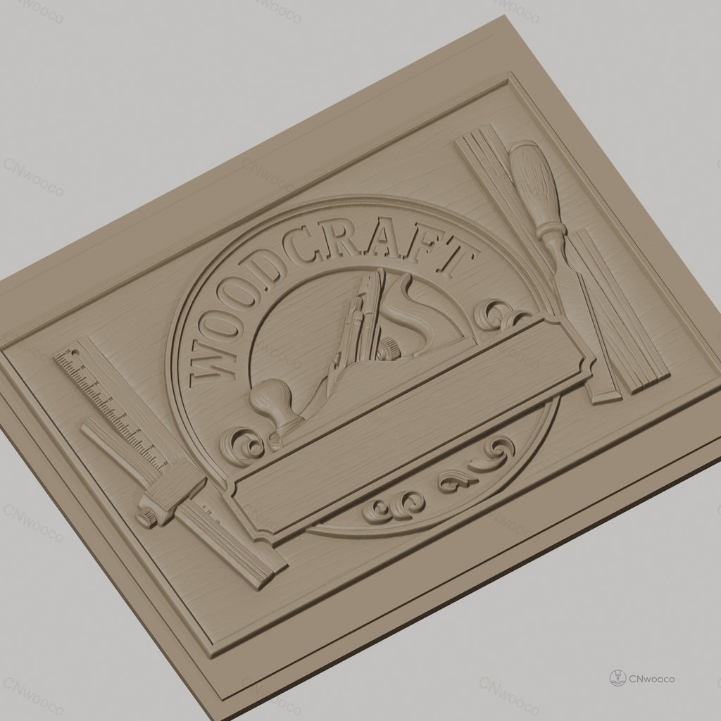 Fichier CNC & impression 3D bois, outils de menuisier et plaque personnalisable, haute qualité relief STL