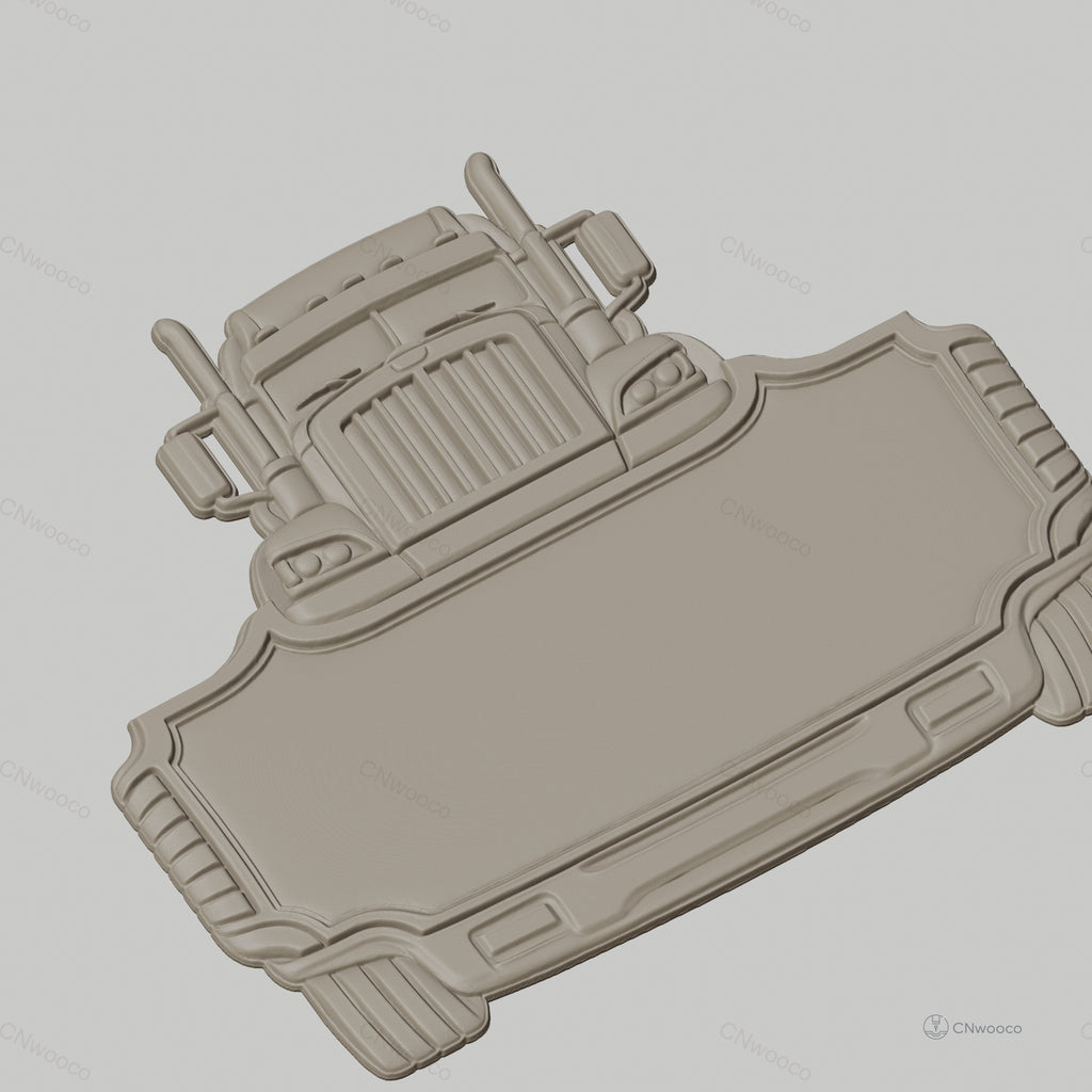 Fichier CNC & impression 3D panneau camion lourd personnalisé, STL très haute qualité