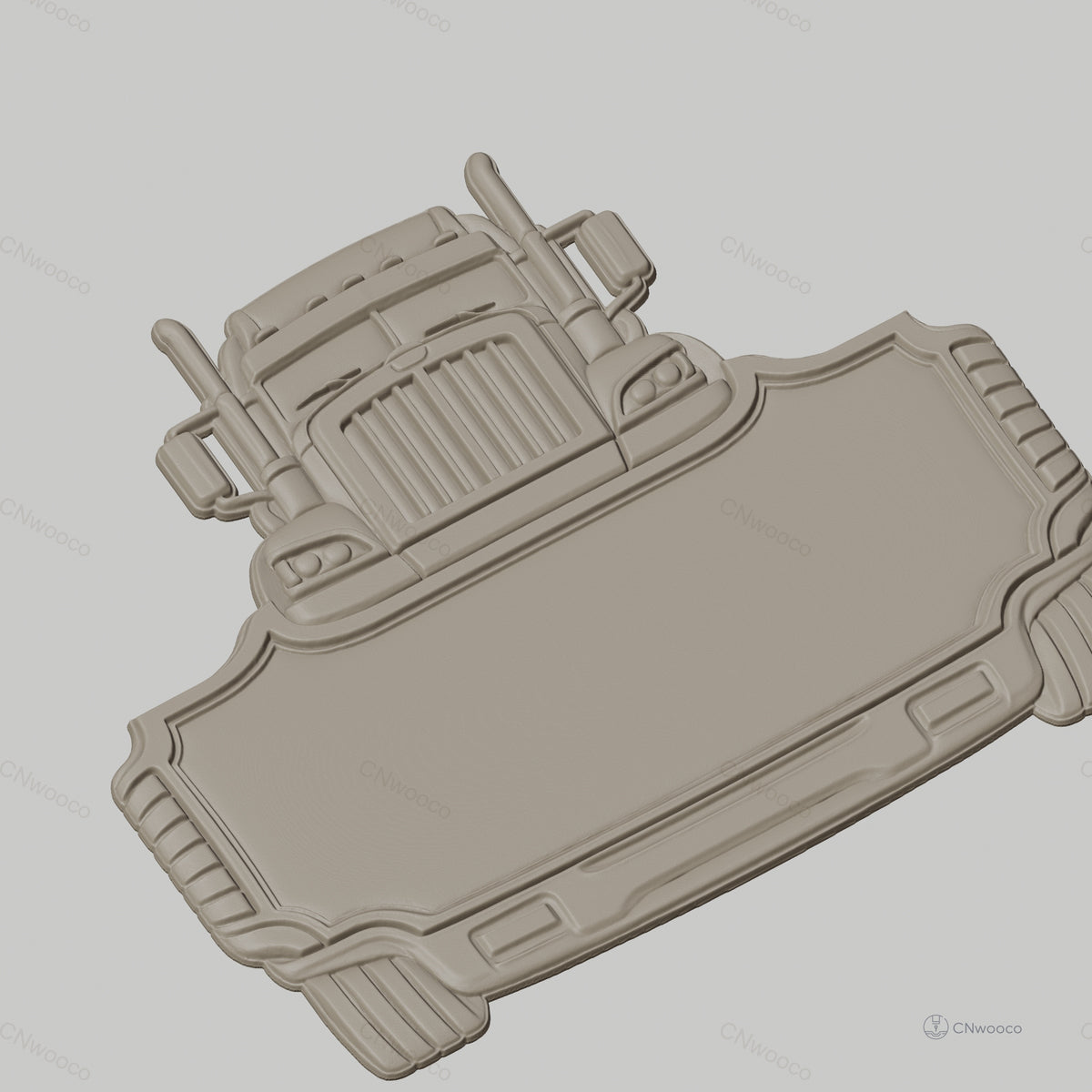 Fichier CNC & impression 3D panneau camion lourd personnalisé, STL très haute qualité