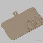 Fichier CNC Planche à découper avec légumes en bas-relief, STL