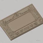 Fichier CNC & impression 3D paysage ferme, grange, épis de blé, roues et clôture, haute qualité relief STL